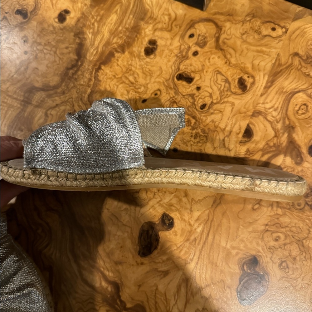 Manebi Slides With Silver Metallic Tie Size 40 - image 5